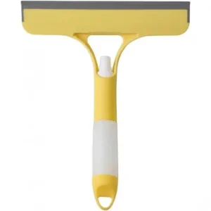 Reduceri Racleta de Curatare 3 in 1, Flippy, Multifunctional, Pentru Casa si Masina, Pulverizator de Spray, Racleta din Silicon si Burete, 21.5 x 25.7 cm, Galb