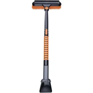 Mai ieftin Lopata pentru zapada Flippy, 3 in 1, Perie si Racleta, Rotativa, Telescopica, Detasabila, Material Aluminiu si ABS, 100 x 25 cm, negru