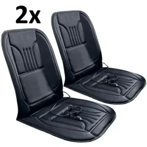 Set 2x Huse Scaune Auto cu Incalzire, 12V, Reglabila pe 2 Trepte, Telecomanda, Putere 45W Preț promoțional
