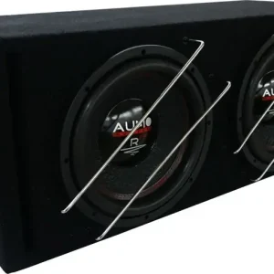 Subwoofer pasiv cu incinta, Audio System, 1200 W RMS, 2000 W MAX, difuzoare 2 x 12", bass reflex Ieftin