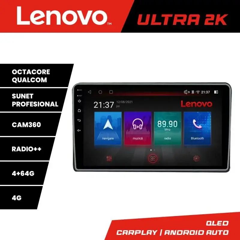 Calitate înaltă Navigatie Eclipse Cross 2019- Lenovo Kit-eclipse 8 core QLED Qualcomm 4+64 360 Android Waze USB Navigatie Internet Youtube Radio