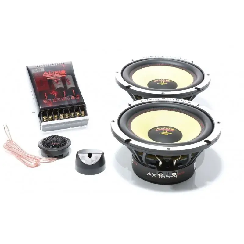 Difuzoare componente Audio System H 165 EVO 2-4 320 watts 165 mm 6.5" 2 ohm Extreme Kick Bass 4 bucati midrange Calitate înaltă