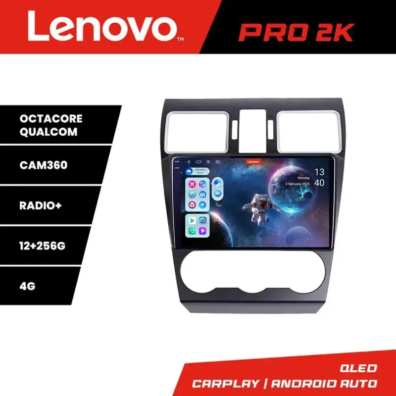 Reducere specială Navigatie Subaru Forester XV Lenovo Qled 2K Octa Core 12+256 360 DSP ADAS carplay android auto radio internet kit-062-2019+PRO-2K-9-12+256