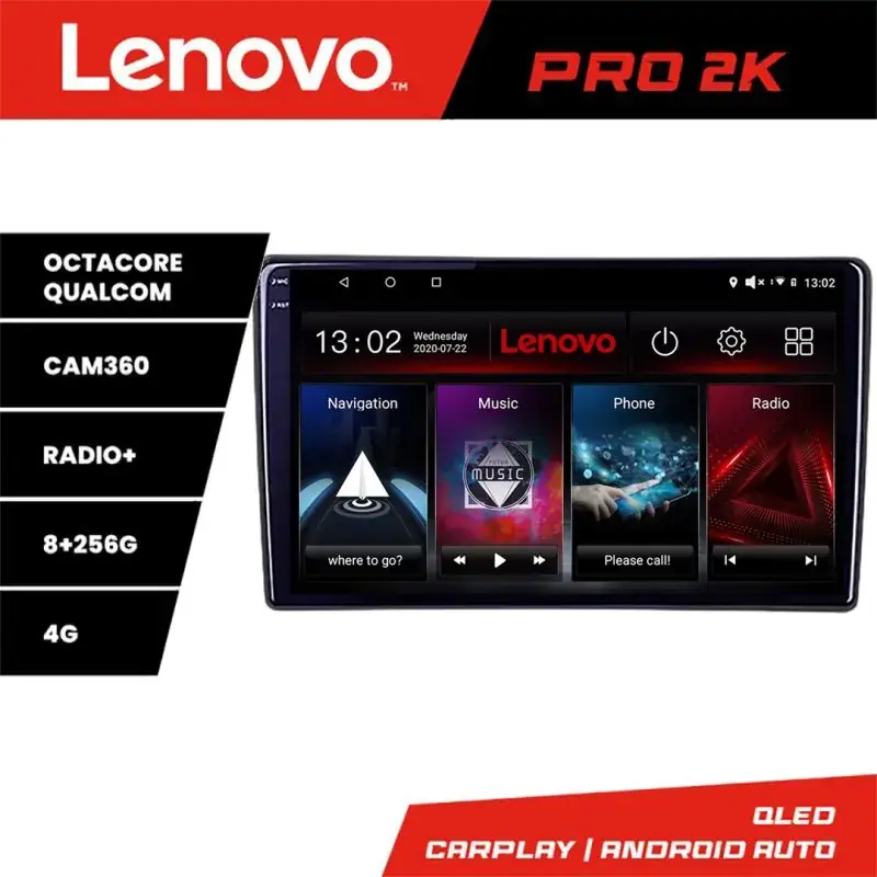 Vezi acum Navigatie Citroen Berlingo Opel Combo 2021- Lenovo Qled 2K Octa Core 8+256 360 DSP carplay android auto radio gps internet kit-berlingo2021+PRO-2K-10-8+256