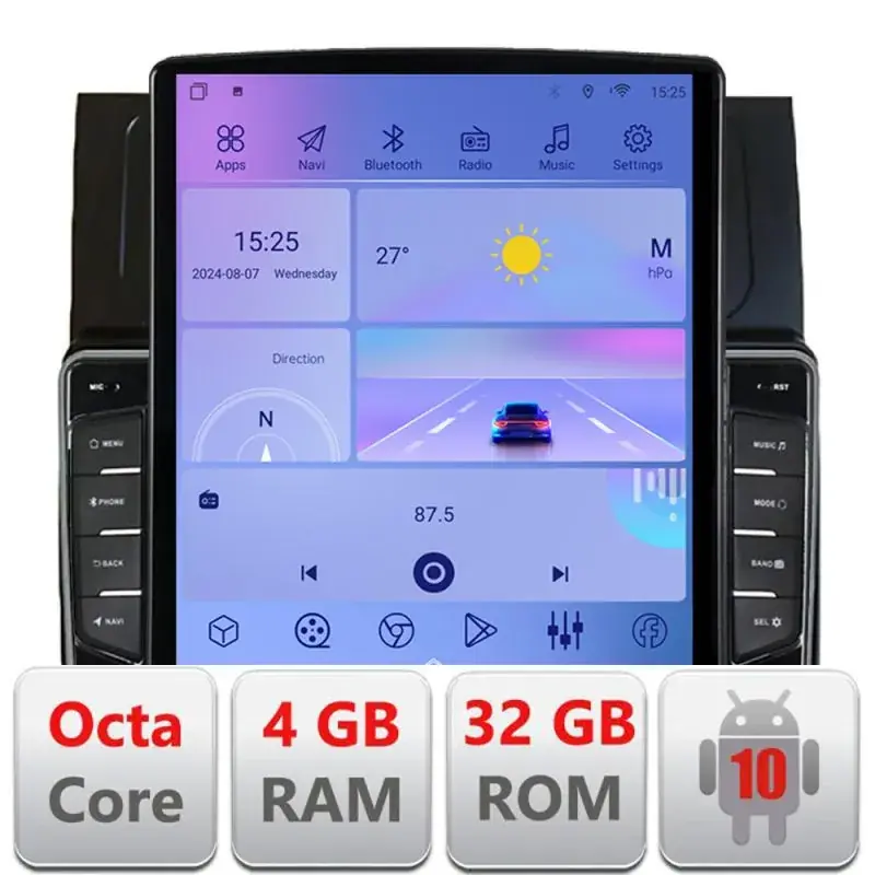Ultima șansă Navigatie VW Touran 2003-2009 clima automata H-touran2 ecran tip TESLA 9.7" cu Android Radio Bluetooth Internet GPS WI