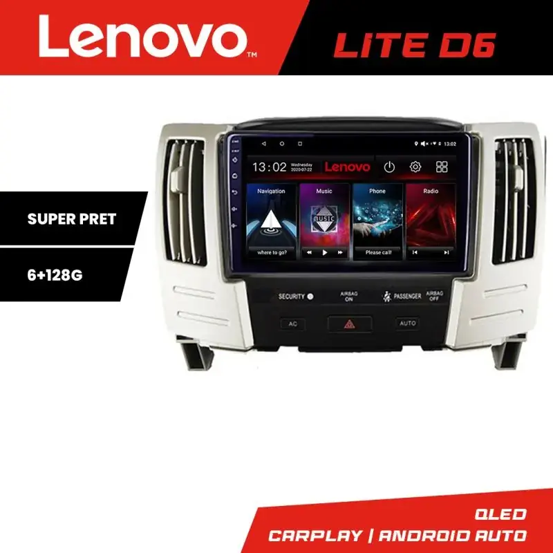 Ultima șansă Navigatie Lexus RX300 2003-2008 Android radio gps internet 8 core 6+128 Lenovo