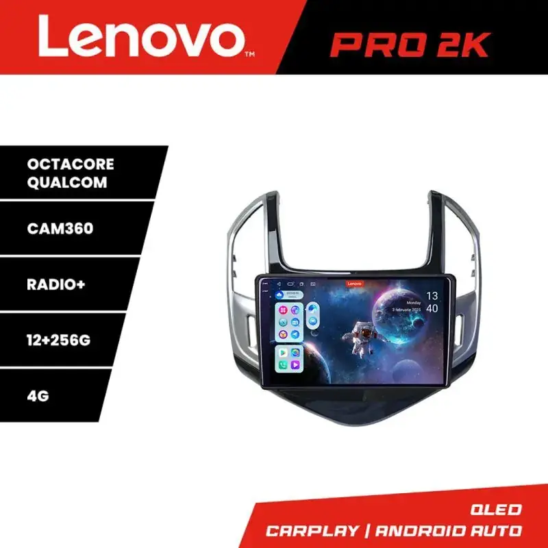 Bestseller Navigatie Chevrolet Cruze 2013- Lenovo Kit-1267 8 core QLED 2K 12+256 360 Android Waze USB Navigatie Internet Youtube Radio