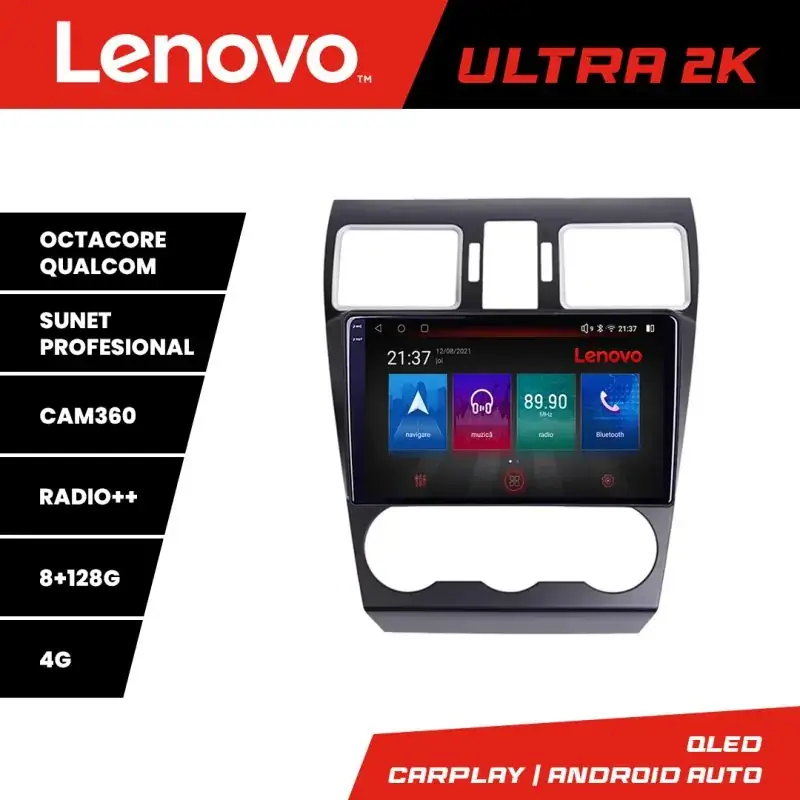 Ieftin Navigatie Subaru Forester XV Qled 2K Octa Core 8+128 LTE 4G DSP Wifi 5Ghz HDMI android auto carplay radio gps internet kit-062-2019+ULTRA-2K-9-8+128