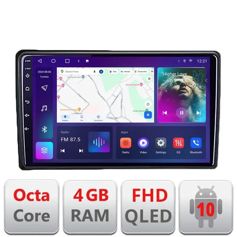 Vezi acum Navigatie Ford Transit Focus Kuga B-transit Android Ecran QLED octa core 4+64 carplay android auto kit-transit+EDT-E309V3
