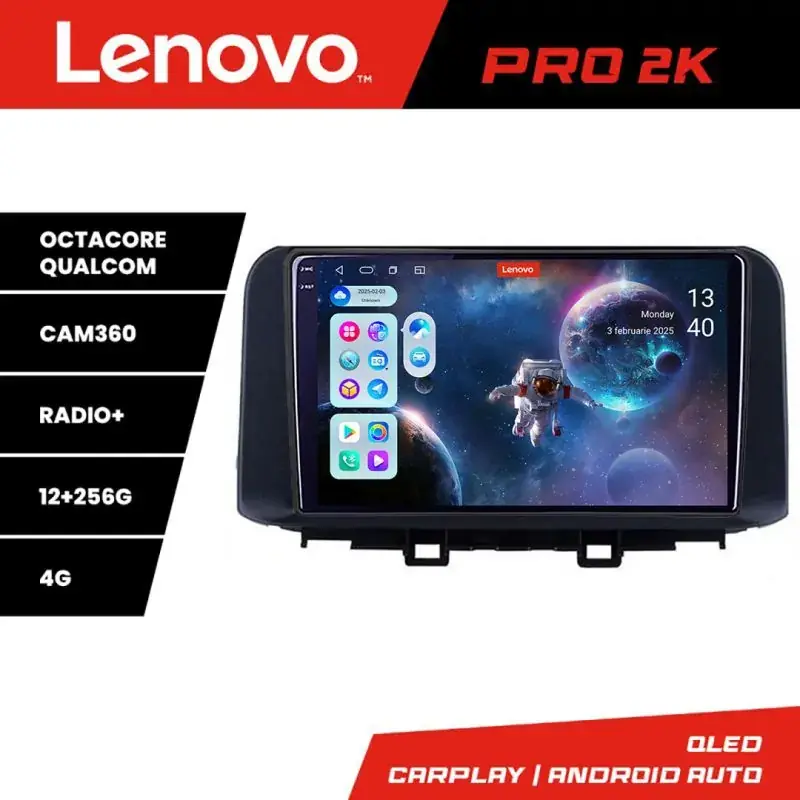 Transport gratuit Navigatie Hyundai Kona Lenovo Kit-1058 8 core QLED 2K 12+256 360 Android Waze USB Navigatie Internet Youtube Radio