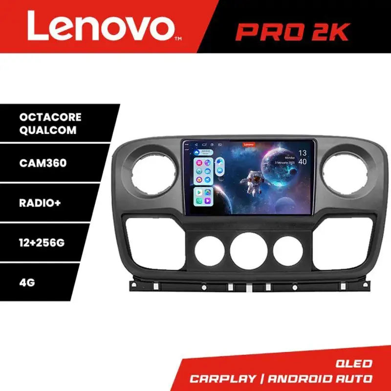 Vezi acum Navigatie Opel Movano, Renault Master 2010-2021 Android radio gps internet 8 core QLED 2K 12+256 360GB 4-Core Lenovo