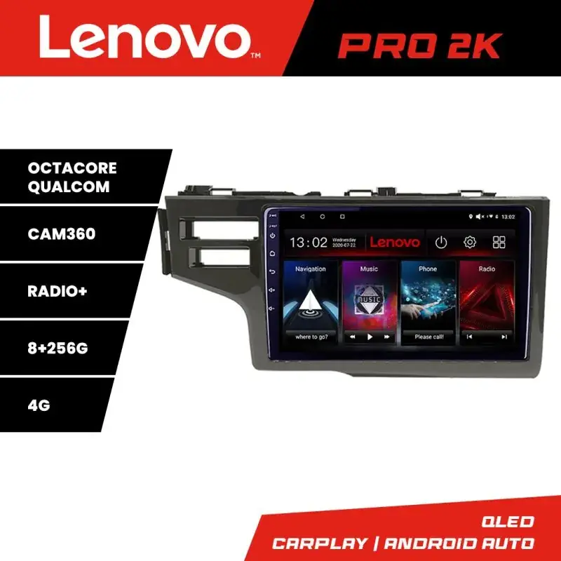 Bestseller Navigatie Honda Fit 2014-2019 Android radio gps internet 8 core QLED 2K 8+256 360 Lenovo