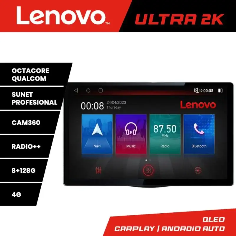 Transport gratuit Navigatie HHyundai I10 2007-2013, Ecran 2K QLED 13",Octacore,8Gb RAM,128Gb Hdd,4G,360,DSP,Carplay,Bluetooth