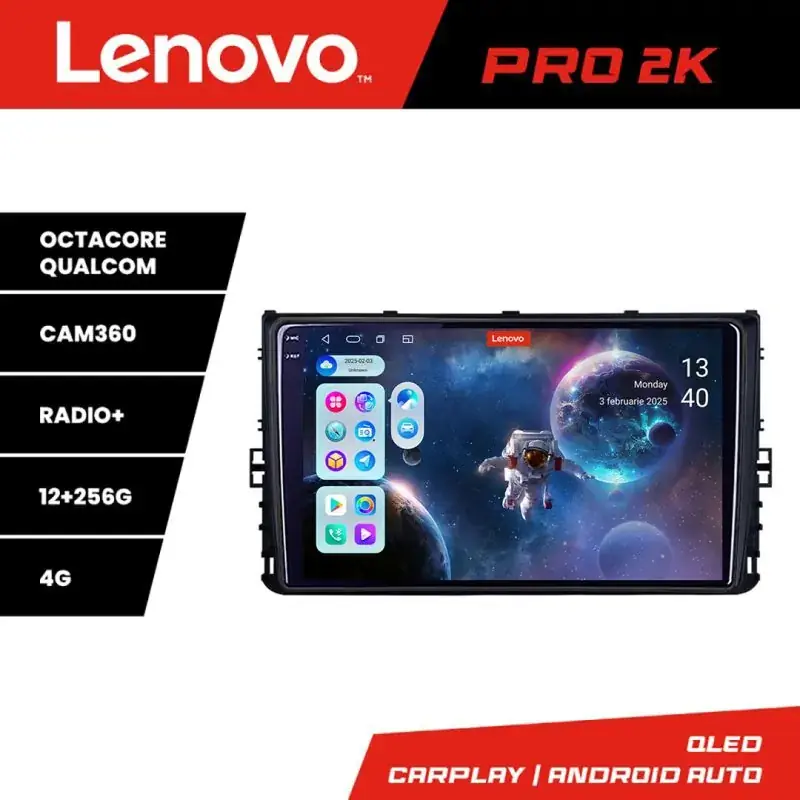 Vezi acum Navigatie grupul VW Lenovo Kit-933 8 core QLED 2K 12+256 360 Android Waze USB Navigatie Internet Youtube Radio