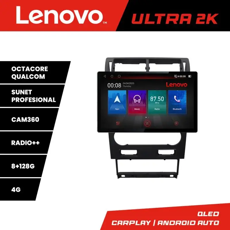 Livrare gratuită Navigatie Ford Mondeo 2004-2007 Qled 2K Octa Core 8+128 LTE 4G DSP Wifi 5Ghz HDMI android auto carplay radio gps internet kit-mondeo2004-v2+ULTRA-2K-13-8+128