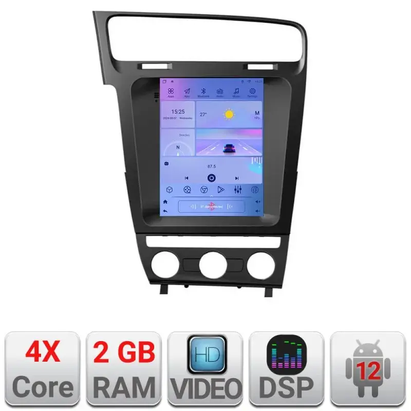 Bestseller Navigatie VW Golf 7 tip tesla radio gps internet 4 Core carplay android auto 2+32 kit-tesla-491+EDT-E220