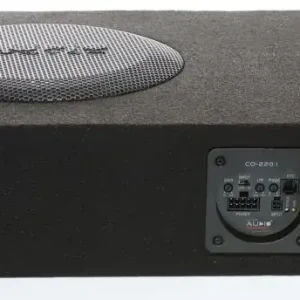 Subwoofer activ flat cu incinta 11L Audio System R 08 FLAT BR ACTIVE EVO, 175 W RMS, 275 W MAX, 4 ohm, 200 mm, 8", bass reflex, amplificator incorporat Reducere extra