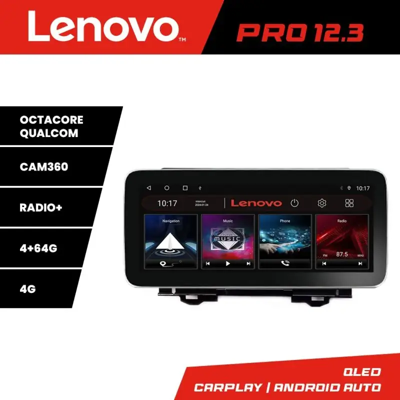 Reducere extra Navigatie Honda HR-V 2022- Lenovo Qled 12.3 inch Octa Core 4+64 360 DSP ADAS carplay android auto radio internet kit-hr-v2022+PRO-12.3-4+64+kit-10-9