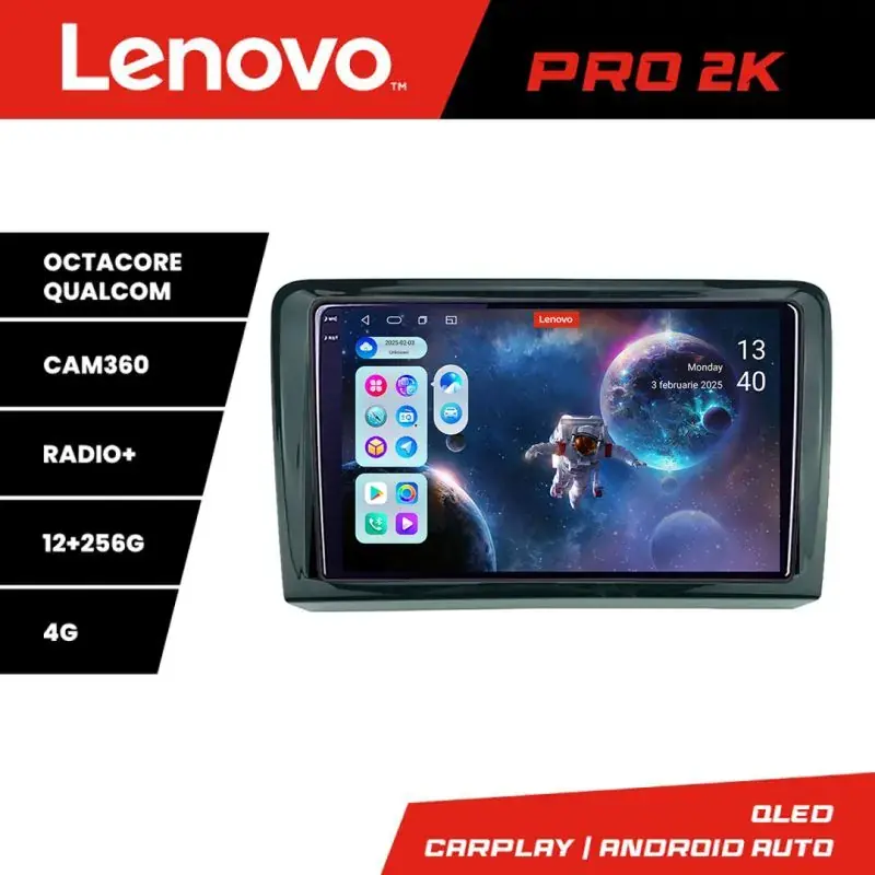 Vezi acum Navigatie VW PQB Lenovo Kit-VW 8 core QLED 2K 12+256 360 Android Waze USB Navigatie Internet Youtube Radio v1