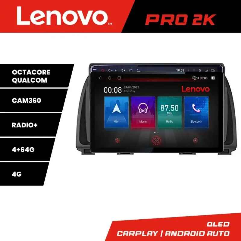 Reducere de preț Navigatie MAZDA CX-5 2012- Manual K-212 Lenovo PRO 4+64 13 inch 2K android 4G DSP gps internet a