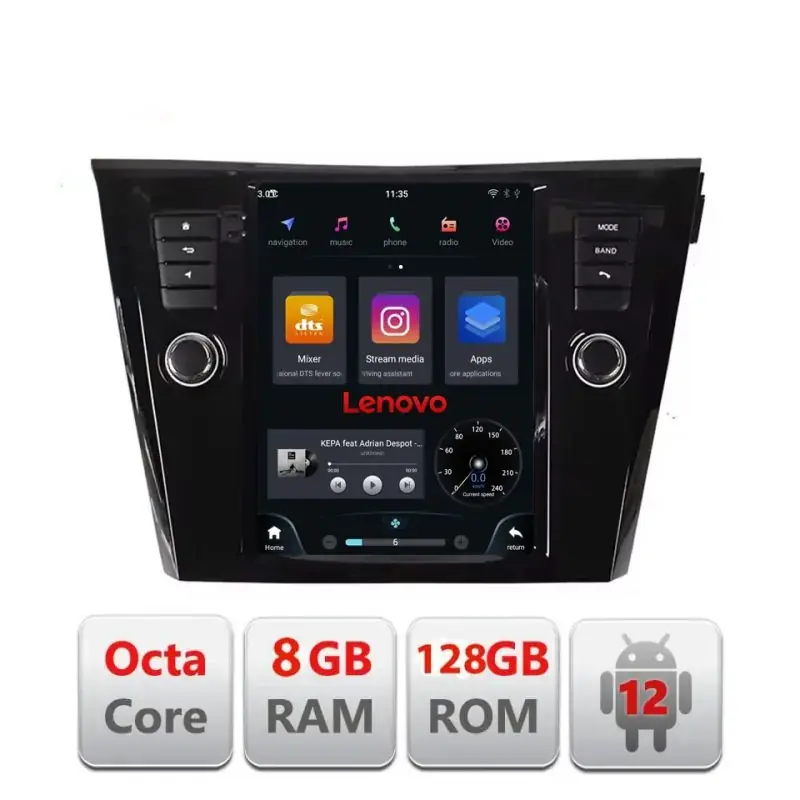 Chilipir Navigatie Nissan X-Trail 2013-2018 tip tesla radio gps internet Qualcomm 8X 8+128 360 4G carplay android auto  kit-tesla-353+