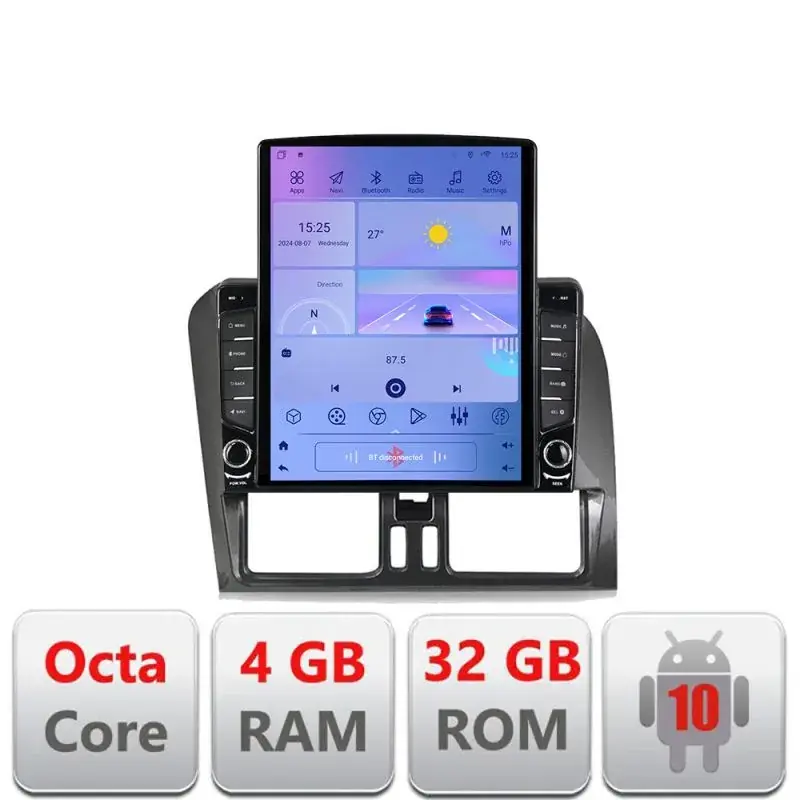 Ultima șansă Navigatie dedicata Volvo XC60 G-272 ecran tip TESLA 9.7" cu Android Radio Bluetooth Internet GPS WIFI 4+32GB DSP 4G Octa Core