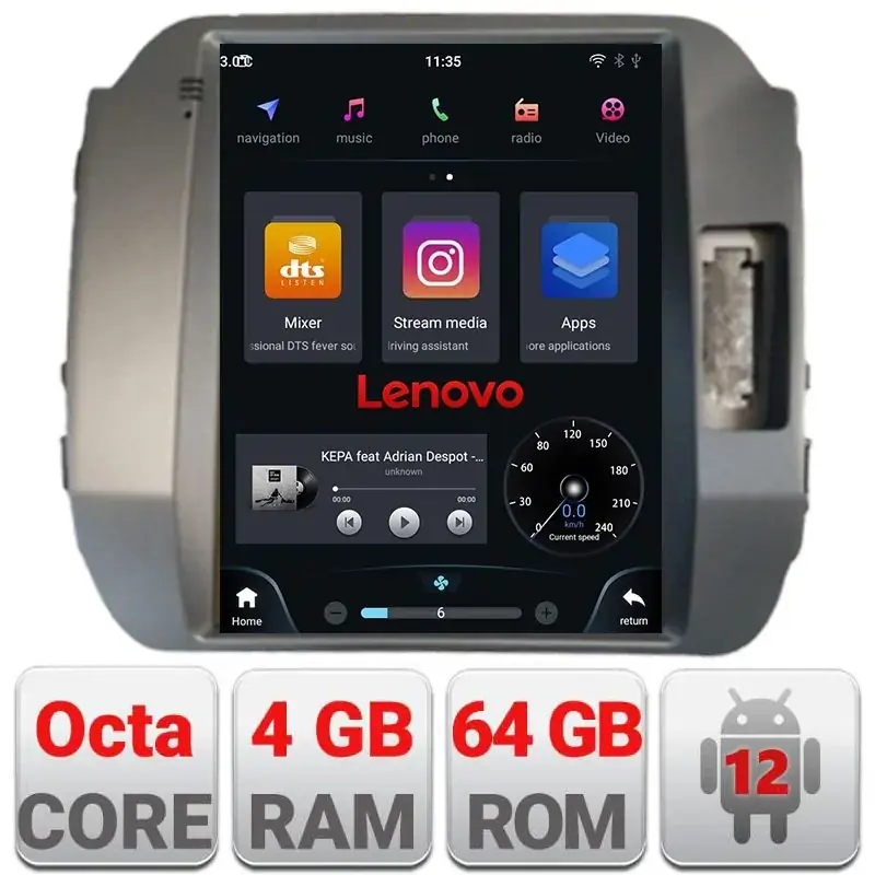 Retur ușor Navigatie Kia Sportage 2010-2015 tip tesla radio gps internet Qualcomm 8X 8+128 360 4G carplay android auto  kit-tesla-325+