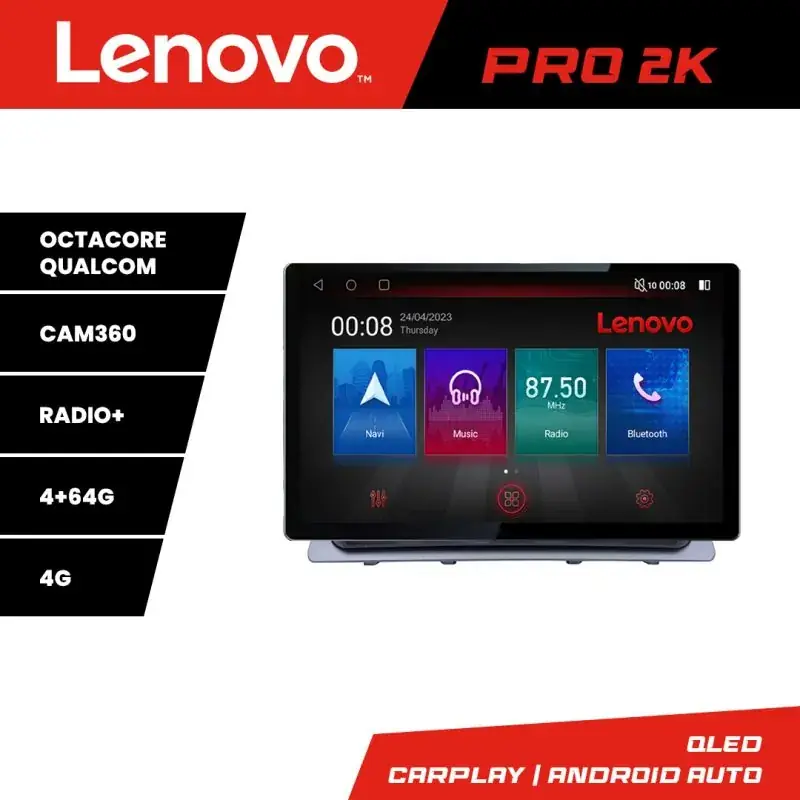 Bestseller Navigatie Honda CR-V 2023- Lenovo Qled 13 inch 2K Octa Core 4+64 360 DSP ADAS carplay android auto radio internet kit-crv2023+PRO-2K-13-4+64+kit-10-9