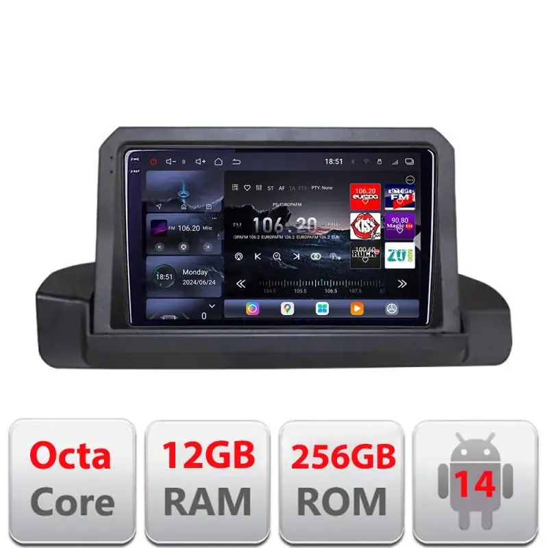 Calitate înaltă Navigatie BMW Seria 3 E90 fara ecran de fabrica 2005-2012 8 core QLED 2K 12+256GB 360 Android Waze USB Navigatie Internet Youtube Radio Edotec