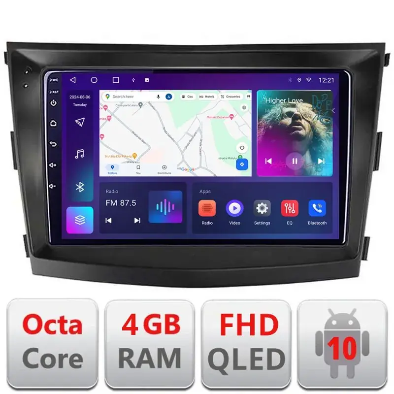 Ultima șansă Navigatie SsangYong Tivoli 2015-2019 Android radio gps internet quad core 4+64 carplay android auto kit-tivoli2015+EDT-E309v3
