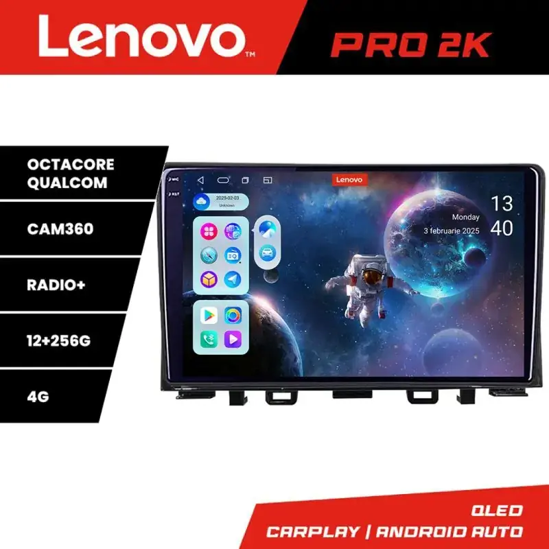 Super ofertă Navigatie Kia Rio 2019- Android radio gps internet 8 core QLED 2K 12+256 360 Lenovo