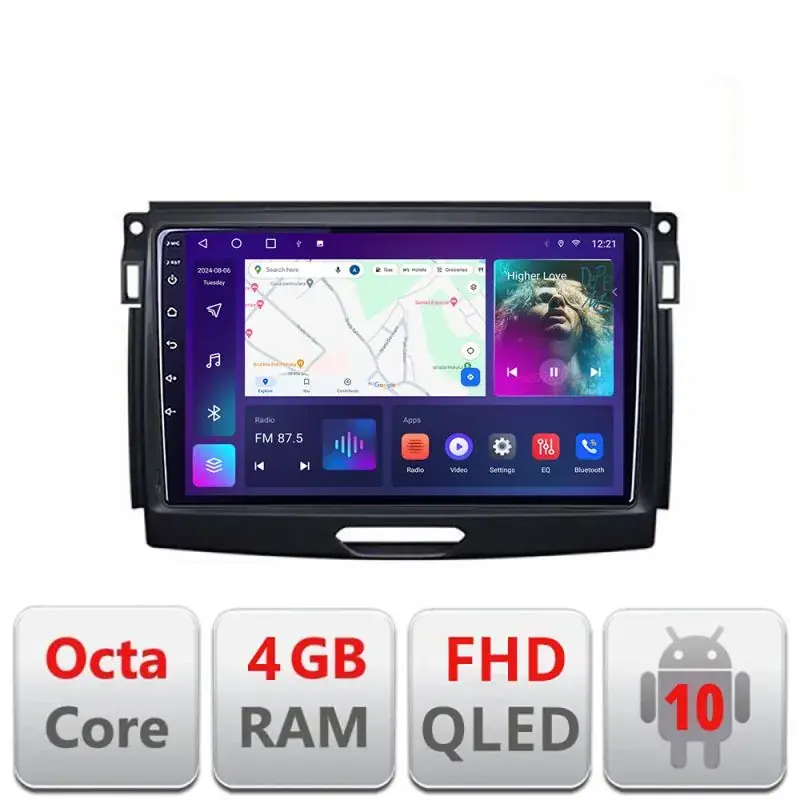 Vezi acum Navigatie Ford Ranger 2015-2020 Android Ecran QLED octa core 4+64 carplay android auto