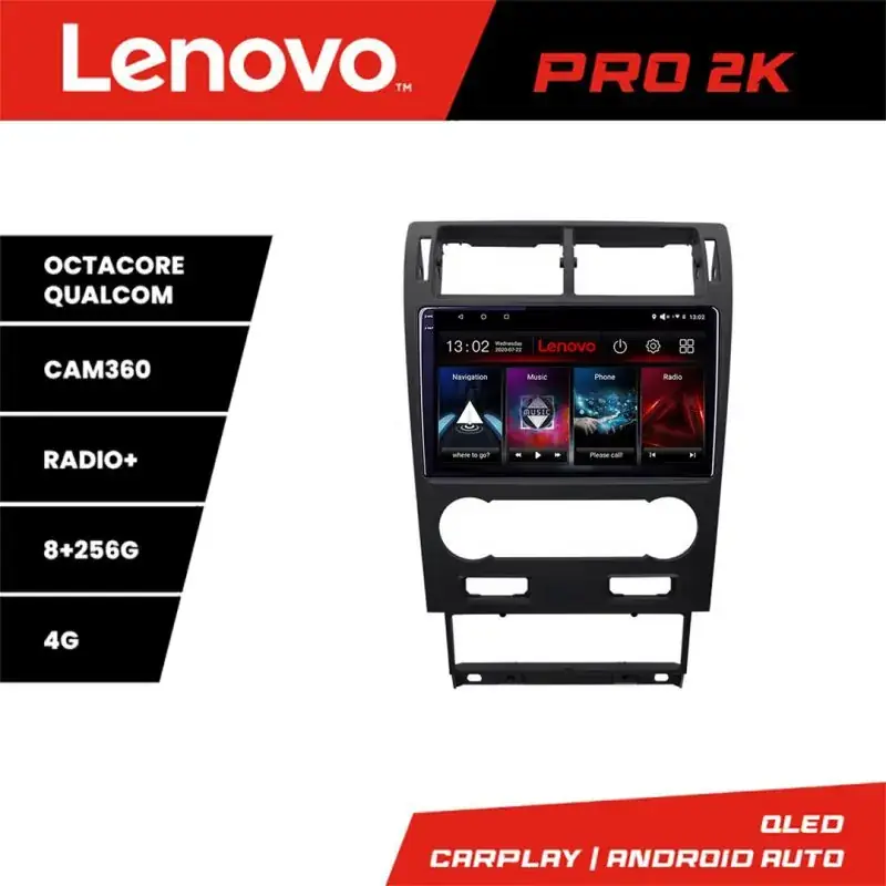 Transport gratuit Navigatie Ford Mondeo 2004-2007 Lenovo Qled 2K Octa Core 8+256 360 DSP carplay android auto radio gps internet kit-mondeo2004-v2+PRO-2K-9-8+256