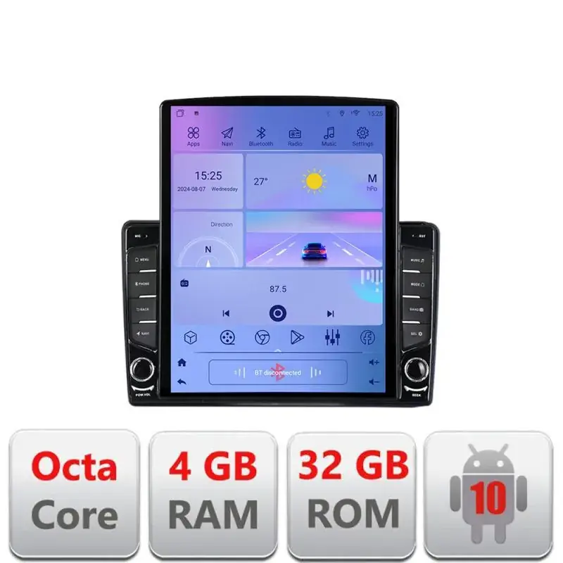 Ultima șansă Navigatie Nissan Navara 2006-2014 G-NAVARA ecran tip TESLA 9.7" cu Android Radio Bluetooth Internet GPS WIFI 4+32GB DS