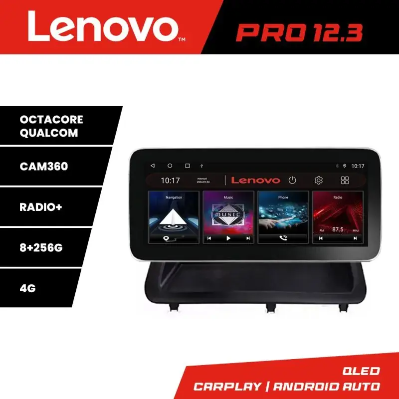 Livrare gratuită Navigatie Lexus CT 2011-2018 varianta cu ecran de fabrica Lenovo Qled 12.3 inch Octa Core 8+256 360 DSP ADAS carplay android auto radio internet KIT-ct-high+PRO-12.3-8+256