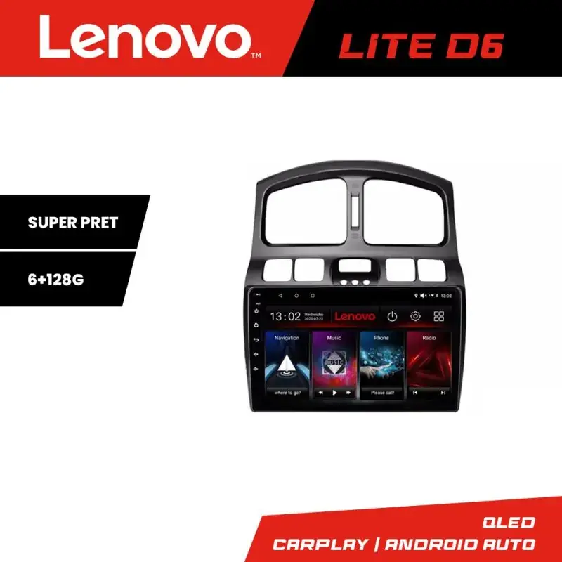 Bestseller Navigatie Hyundai Santa Fe 2000-2006 Android radio gps internet 8 core 6+128 Lenovo