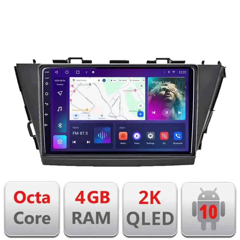 Ultima șansă Navigatie Toyota Prius 5 Plus 2012-2020 Android Octa Core Ecran 2K QLED GPS 4G 4+32GB 360 kit-prius5-plus+EDT-E409-2K