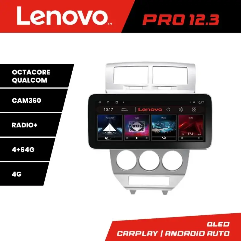 Ultima șansă Navigatie Dodge Caliber 2006-2010 K-caliber-06 Lenovo PRO 4+64 12.3 inch qled android 4G DSP gps internet 32