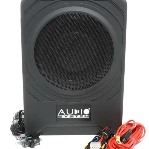 Subwoofer activ underseat Audio System US08 ACTIVE 24V, 225 watts, 2 ohm, 200mm, 8", sub scaun alimentare la 24V pentru camioane Preț promoțional