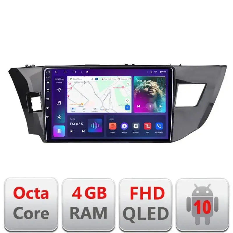 Bestseller Navigatie Toyota Corolla 2013-2017 B-470 Android Ecran QLED octa core 4+64 carplay android auto KIT-470+EDT-E310V3