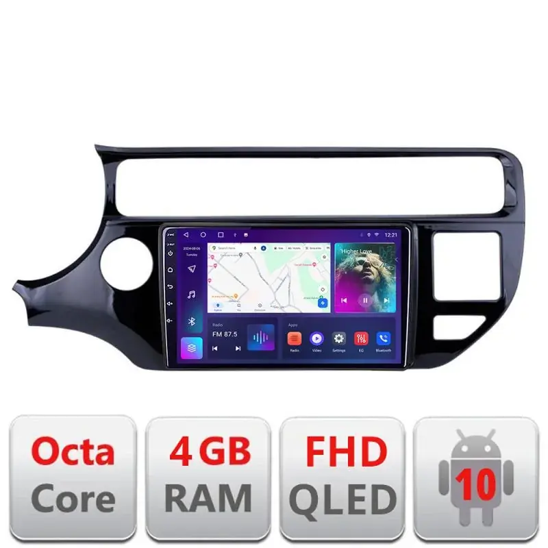 Bestseller Navigatie Kia Rio B-504 Android Ecran QLED octa core 4+64 carplay android auto KIT-504+EDT-E309V3