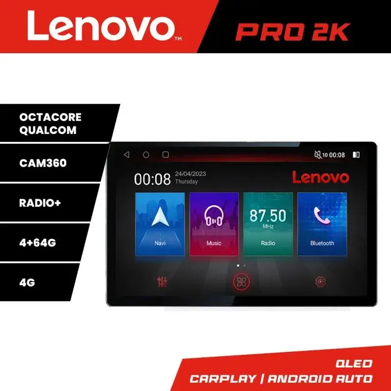 Cel mai vândut Navigatie Fiat 500 2014- K-539 Lenovo PRO 4+64 13 inch 2K android 4G DSP gps internet  8Core
