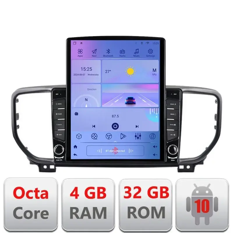 Calitate înaltă Navigatie Kia Sportage facelift 2019 - G-SPORTAGE-19 ecran tip TESLA 9.7" cu Android Radio Bluetooth Internet GPS WIFI