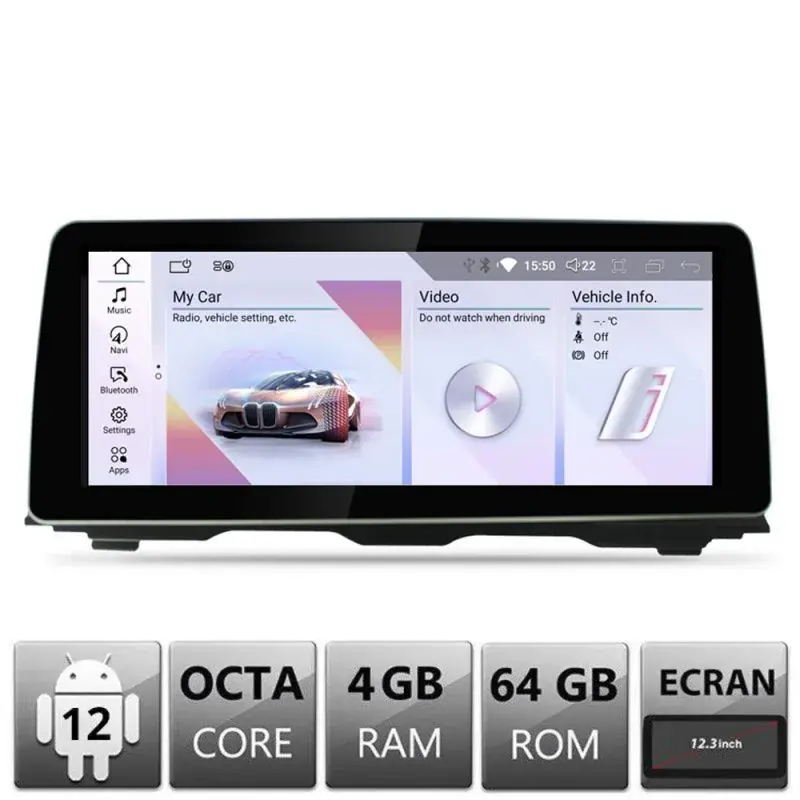 Bestseller Navigatie BMW Seria 5 F10 2016-2017 cu ecran EVO Android ecran 10.25" 4+64 4G BT