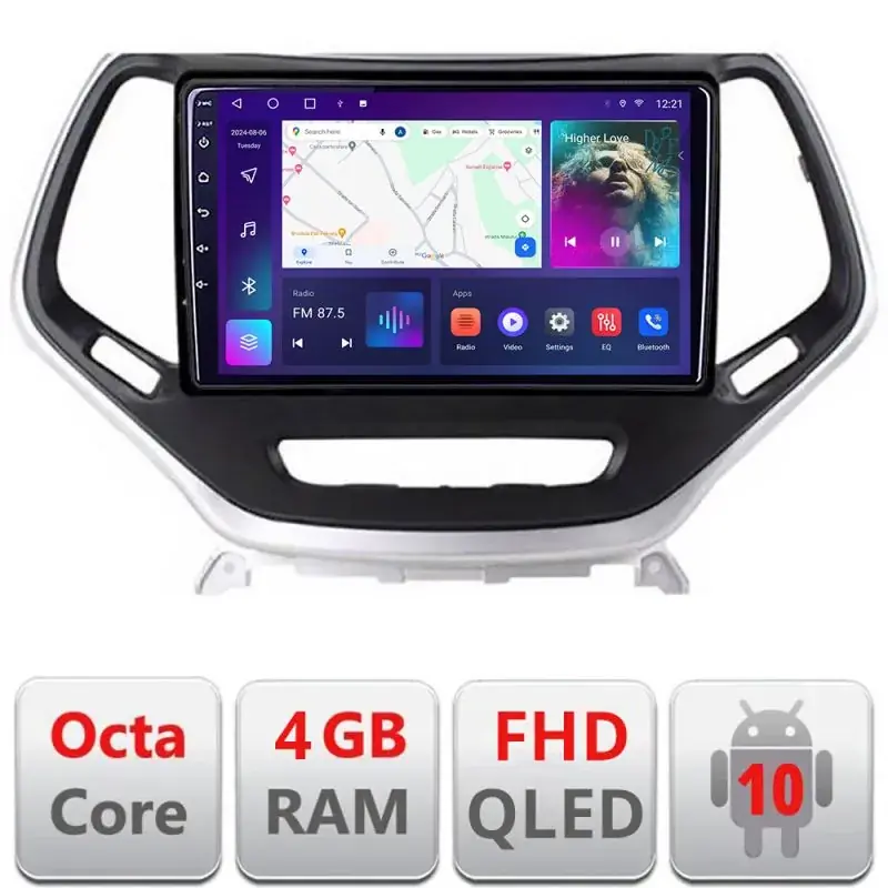 Vezi acum Navigatie Jeep Cherokee 2014-2019 B-248 Android Ecran QLED octa core 4+64 carplay android auto KIT-248+EDT-E310V3