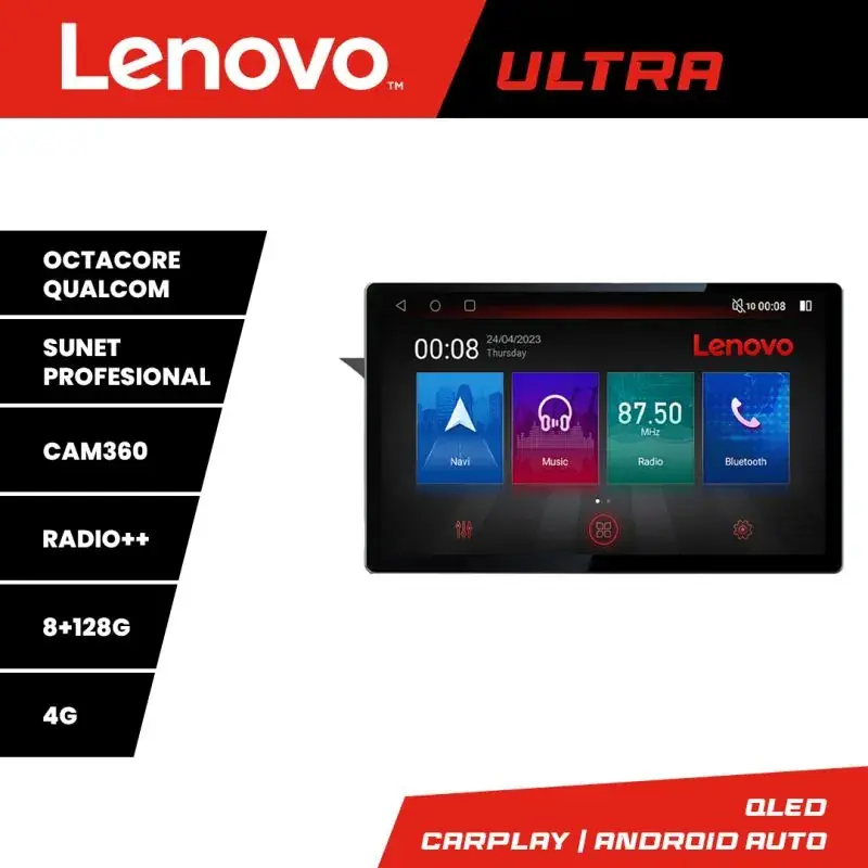 Bestseller Navigatie Mercedes C W204 NTG4.5 KIT-w204-N45 Lenovo 8+128 Qualcomm 2K 13 inch android 4G DSP