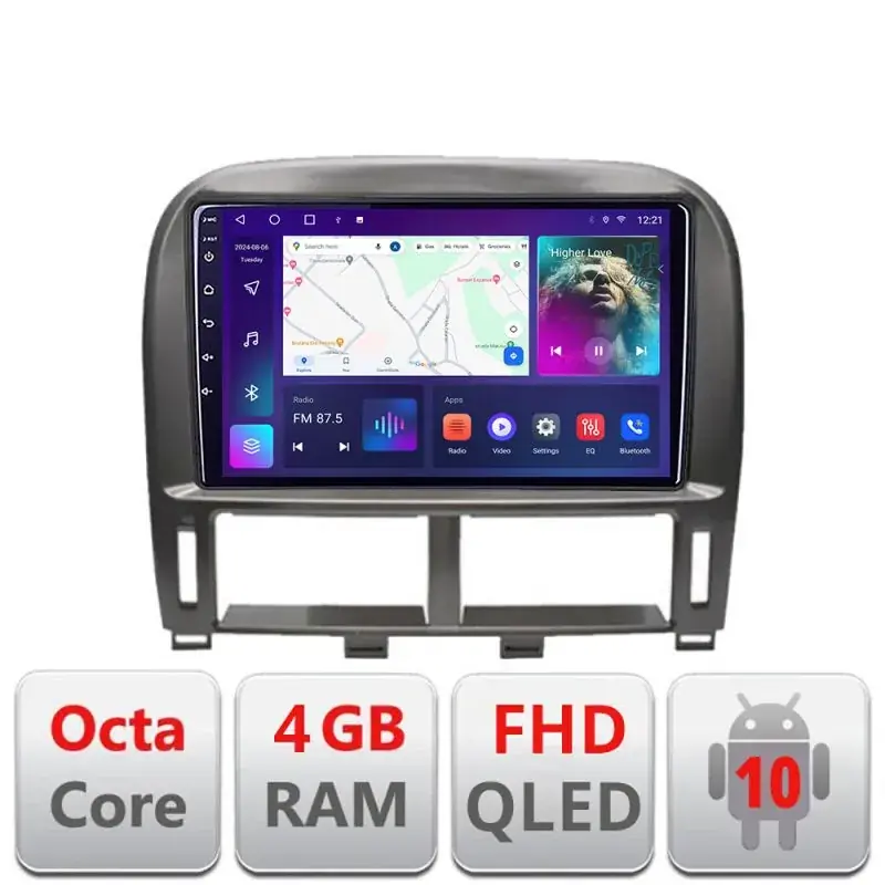 Bestseller Navigatie Lexus LS 1999-2006 B- LS-99 Android Ecran QLED octa core 4+64 carplay android auto kit-ls-99+EDT-E309V3