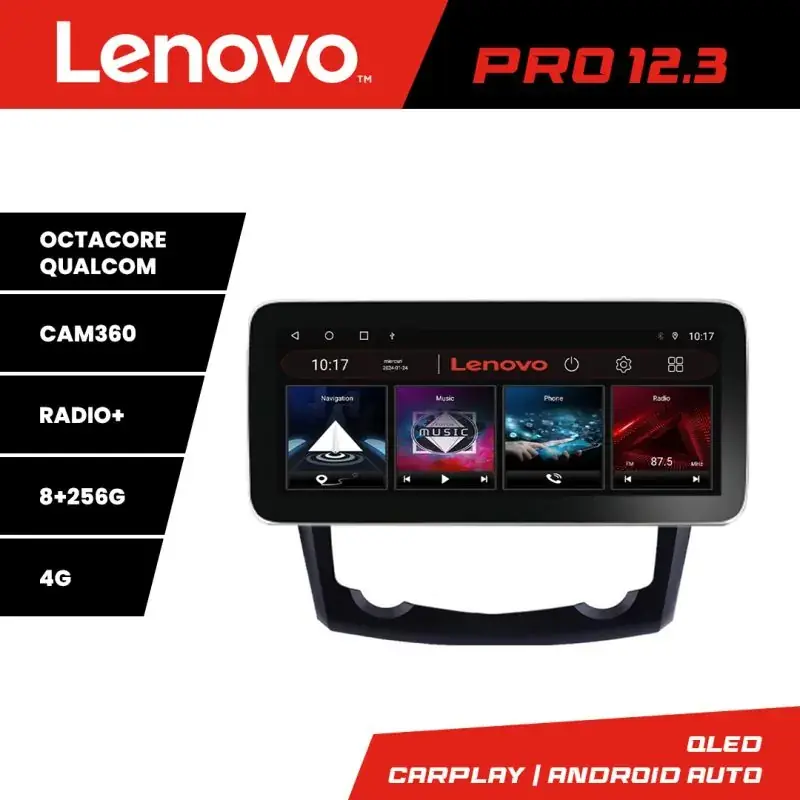 Super ofertă Navigatie Renault Kadjar K-9030 Lenovo PRO 8+256 12.3 inch qled android 4G DSP gps internet  8Core