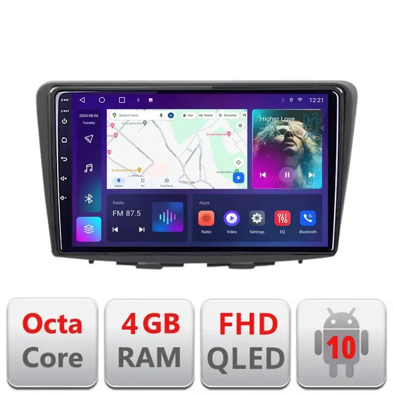 Bestseller Navigatie Suzuki Baleno B-baleno Android Ecran QLED octa core 4+64 carplay android auto kit-baleno+EDT-E309V3