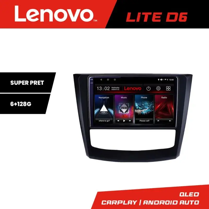 Calitate înaltă Navigatie Renault Kadjar facelift 2019-2022 Lenovo QLED Octa core 6+128 DSP Wifi 5Ghz Android radio gps internet kit-9030-facelift+LITE-10-6+128